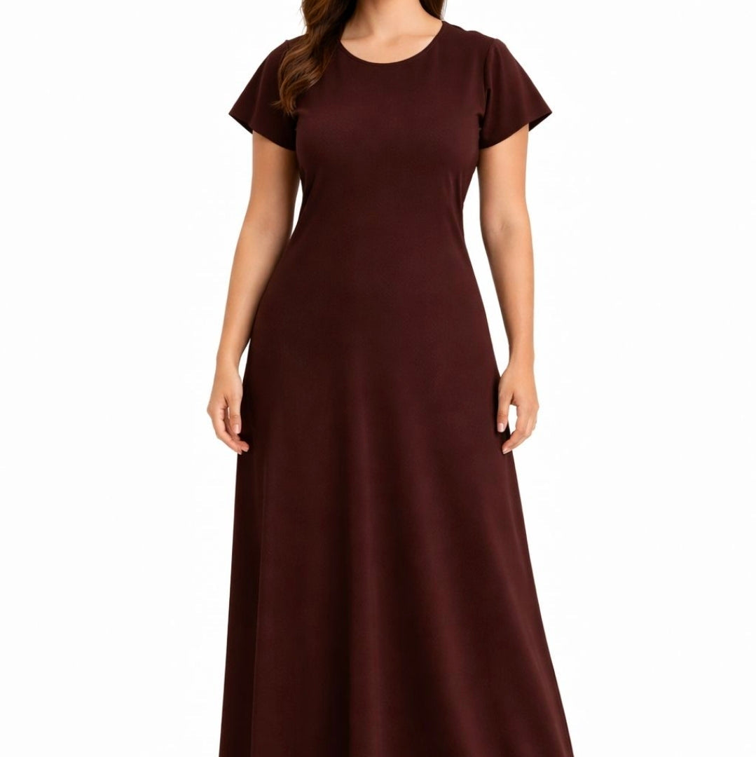 Dark Brown Inner Abaya Dress